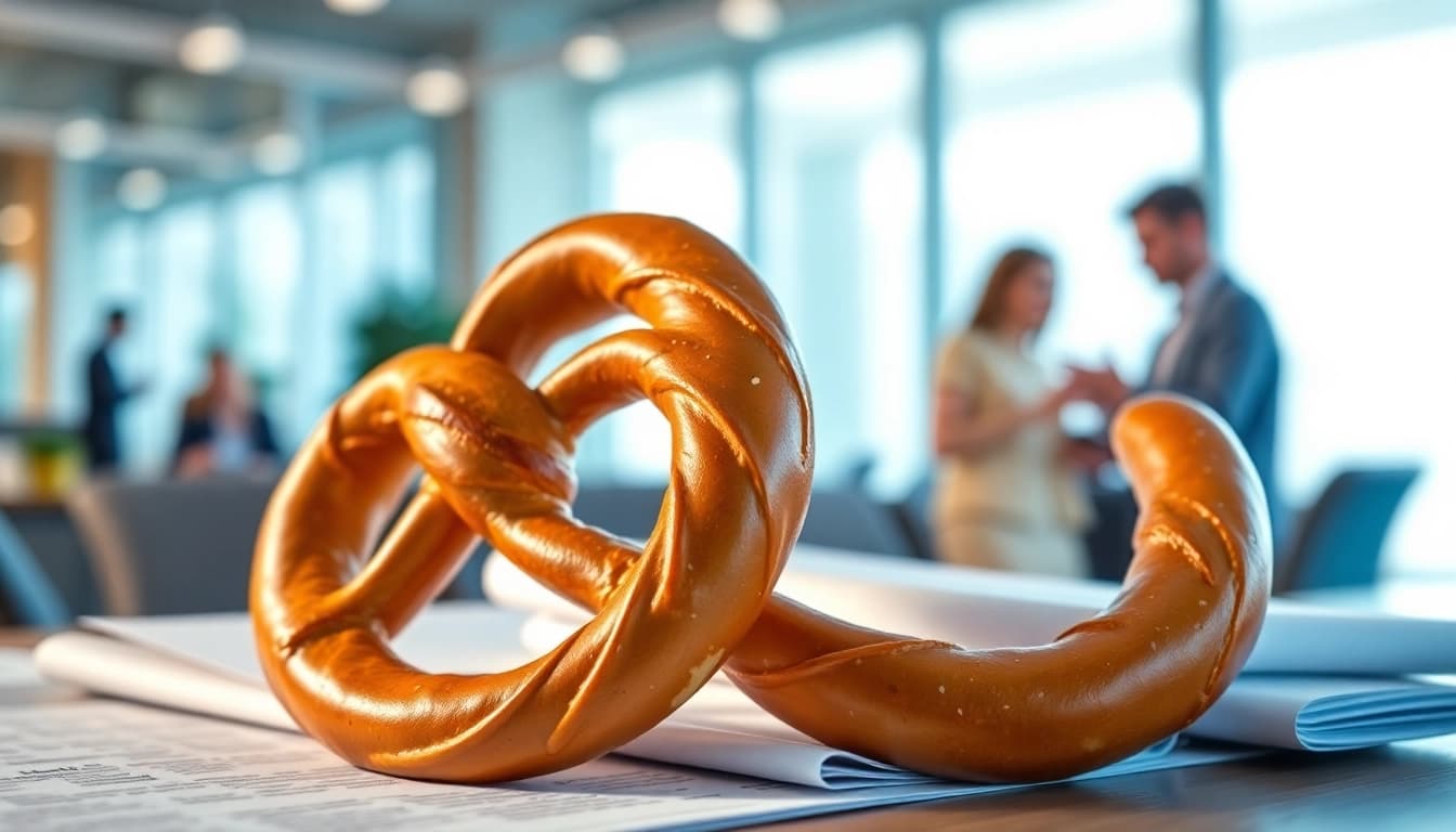 Learn about who owns Pretzel warranty through engaging visual documentation in a modern setting.