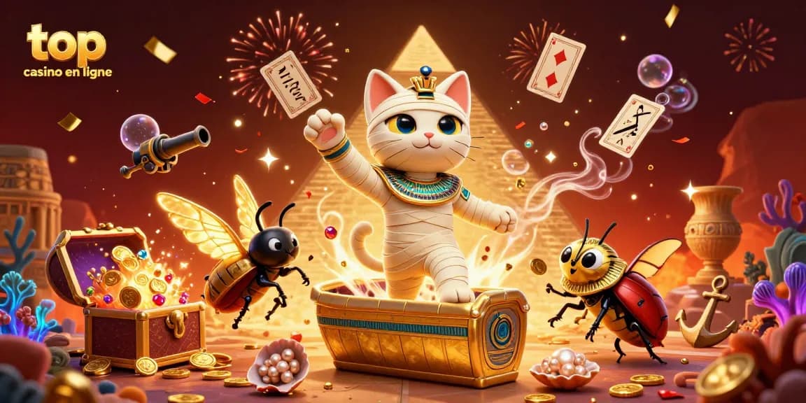 Découvrez les meilleures expériences de jeu avec top casino en ligne à travers une illustration captivante.