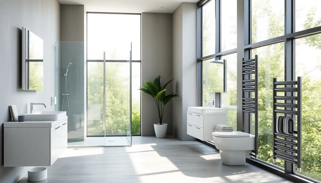 Sonni sanitär GmbH präsentiert hochwertige Badprodukte in modernem Ambiente.