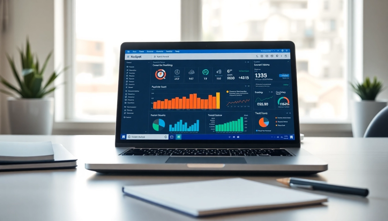 Enhance your marketing strategy with hubspot free insights displayed on a laptop.