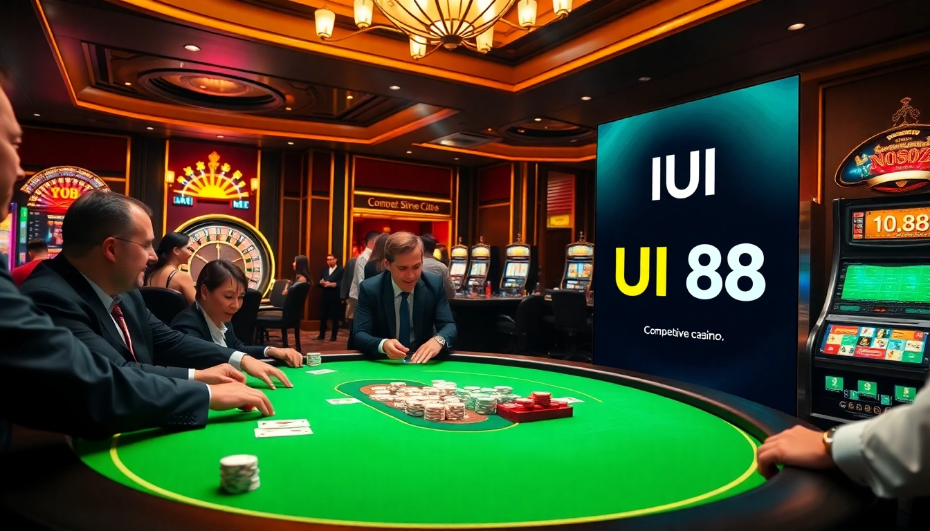 Experience the excitement of gambling at UU 88 with an elegant casino atmosphere.