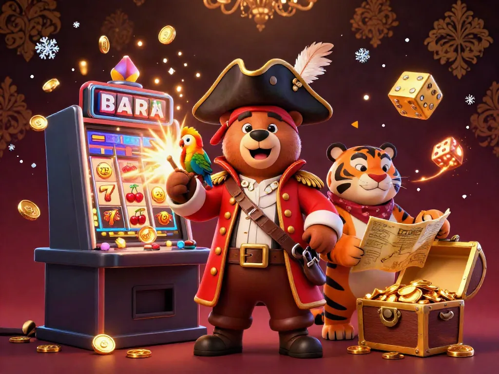 Menggunakan link slot untuk meraih jackpot slot gacor dalam ilustrasi kasino yang dinamis.