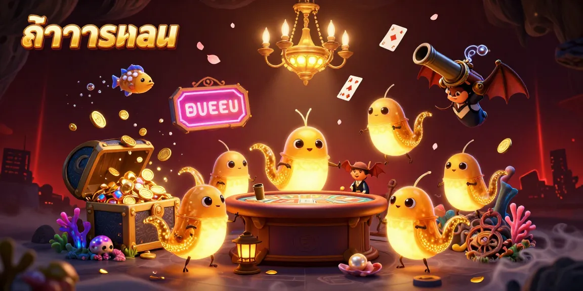 การแสดงผลเกมสล็อตที่น่าตื่นเต้นในคาเวลการพนันพร้อมการตกแต่งเพื่อสร้างบรรยากาศ