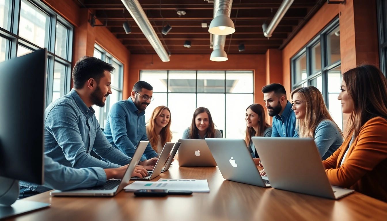 Boost your business with expert online marketing edmonton strategies in a collaborative workspace.