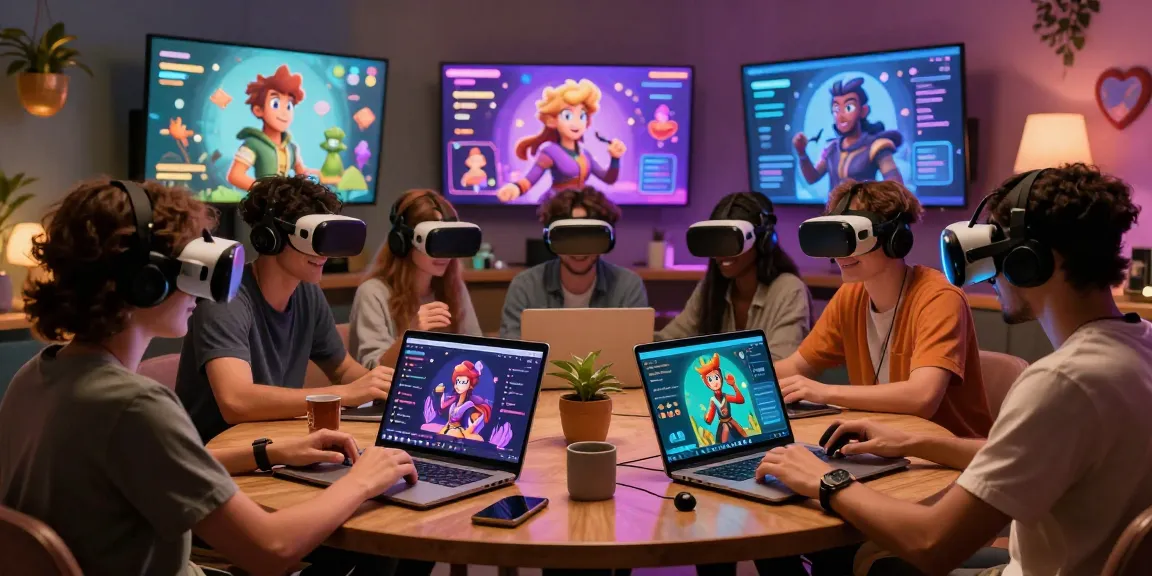 Engaging scene of users interacting with Tavern AI characters, blending creativity and technology.