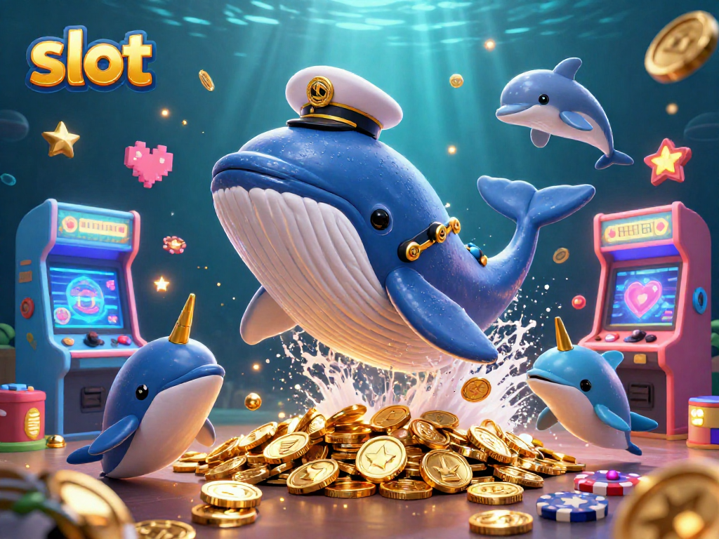 Memenangkan slot dengan karakter unik di laut koin yang berkilauan