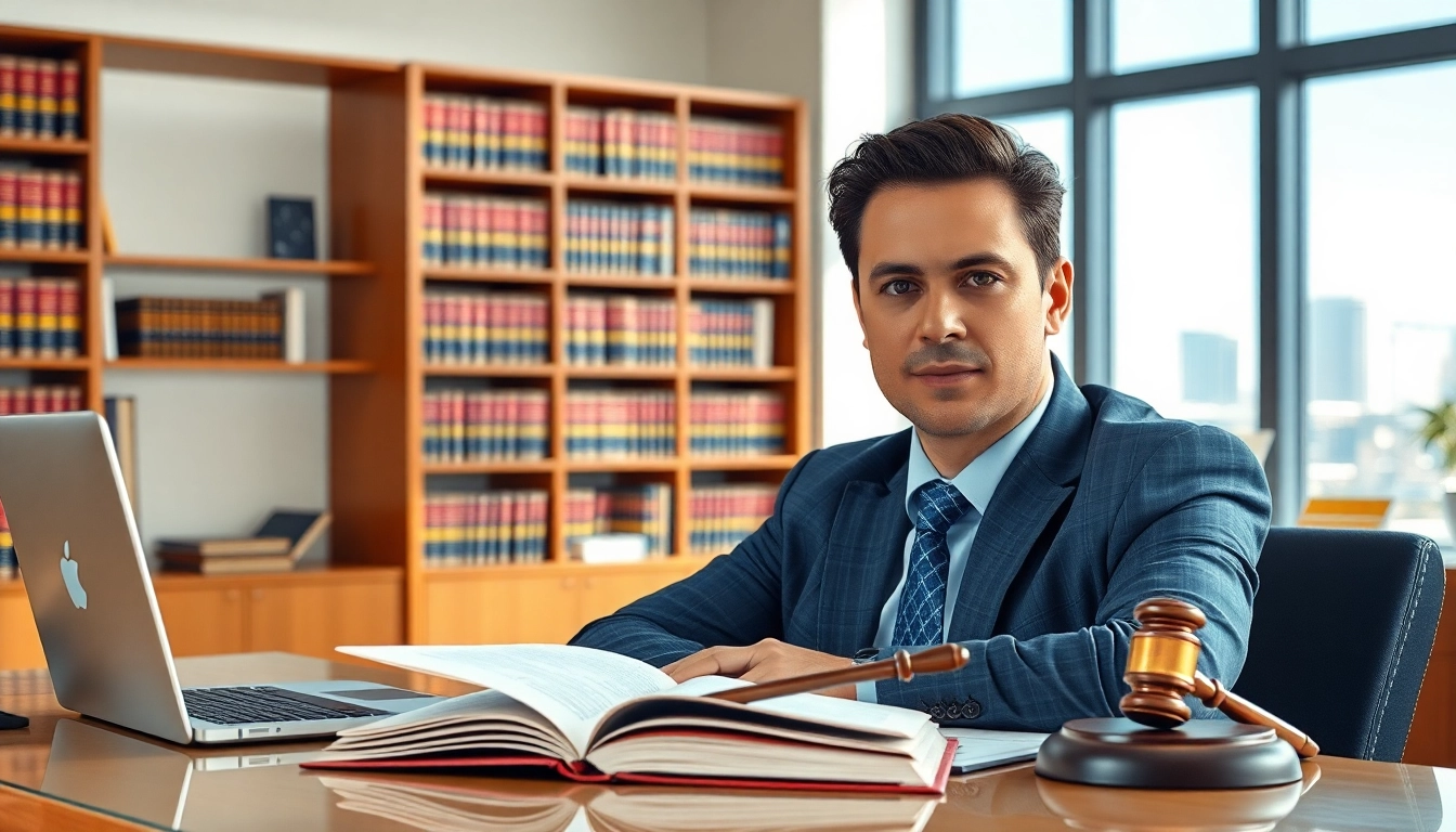 Truck accident attorney Clearwater in a professional office setting, focusing on legal consultation.