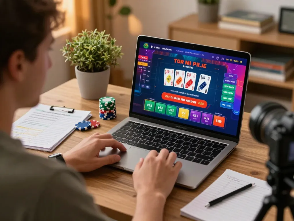Engaging online gameplay with 388bet on a laptop showing live dealer blackjack action and strategy