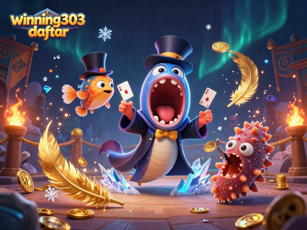 Engage in thrilling adventures with winning303 daftar featuring magical underwater characters in a vibrant casino scene.