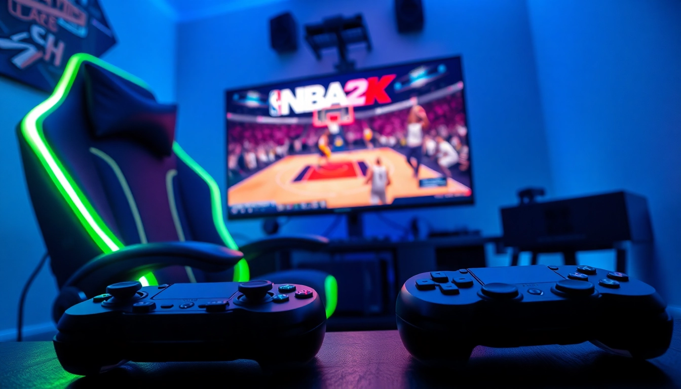 Experience the thrill of the Best nba2k zen script with engaging gameplay visuals and a dynamic gaming setup.