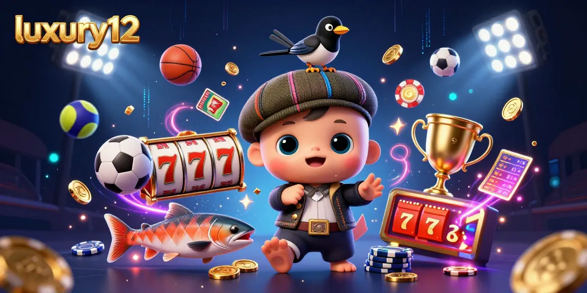 Permainan slot luxury12 yang menyenangkan dengan karakter lucu dan elemen kasino menarik.
