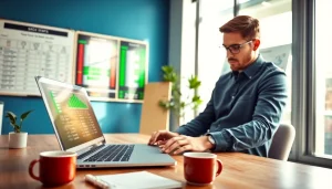 Analyze leading sports betting sites India with strategies in a professional office.