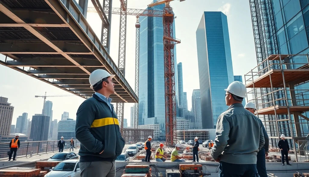 Construction update focusing on a New York City Commercial General Contractor managing a bustling site.