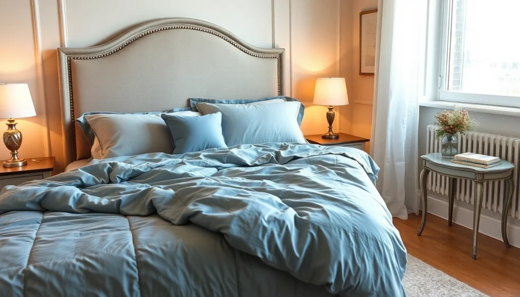 Coprimaterasso impermeabile di alta qualità su un letto elegante, perfetto per proteggere il materasso.