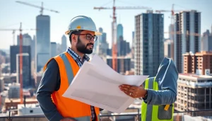 Manhattan General Contractor consulting on a construction project in NYC, showcasing expertise and urban development.