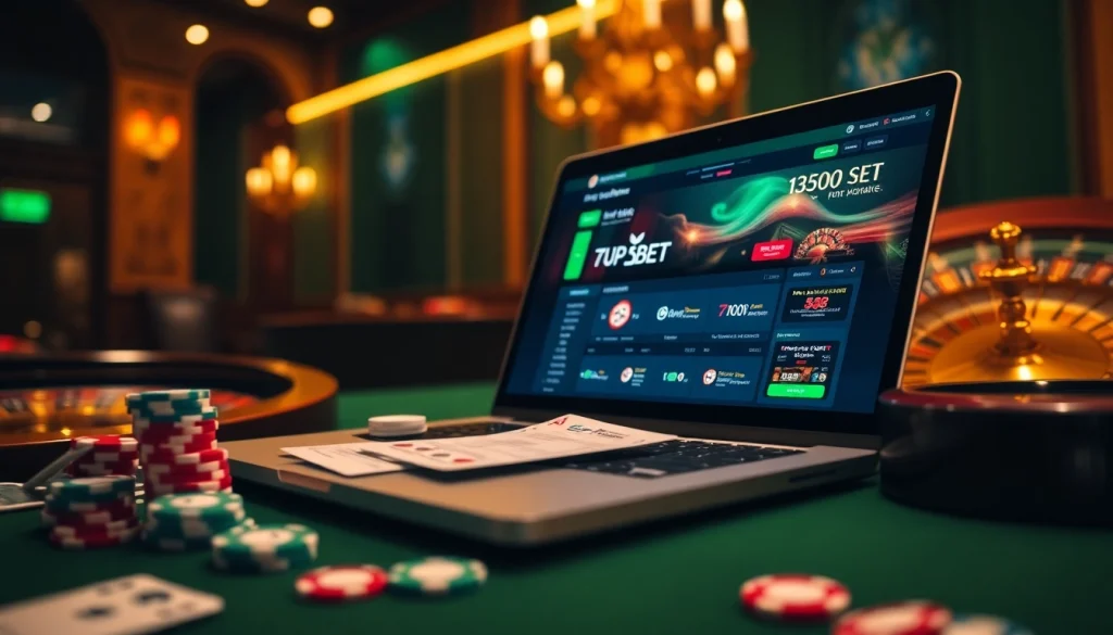Experience the thrill of betting with 7upbet in a vibrant casino setting filled with excitement.