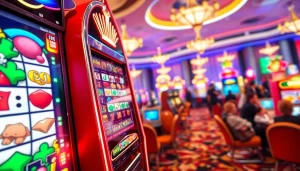 Menangkan kesempatan bermain slot depo 1000 dengan suasana kasino yang energik dan menarik.