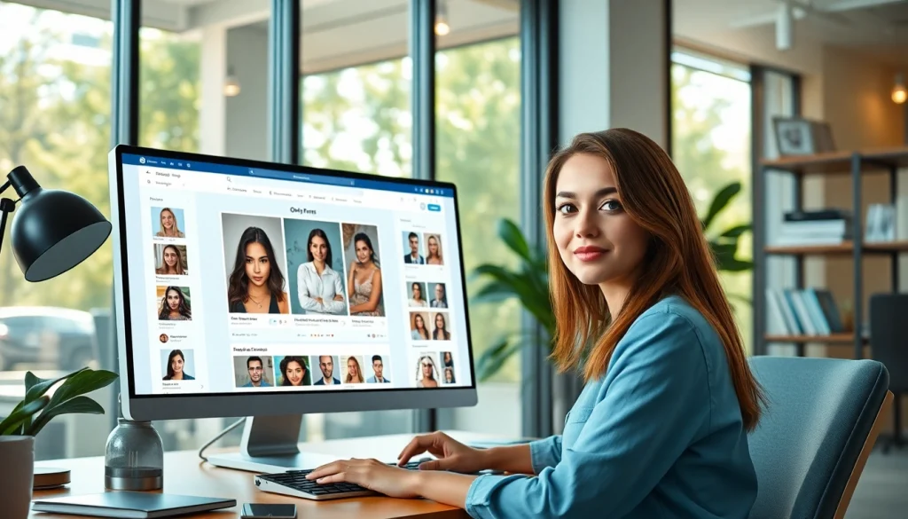 Reverse image search OnlyFans tool interface showing user engagement and facial recognition.