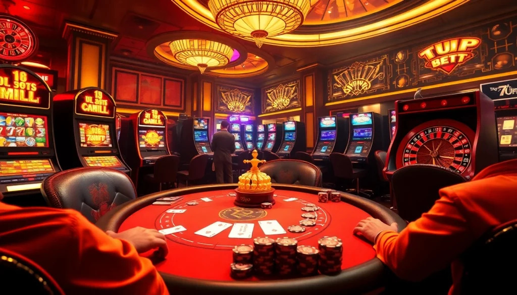 Experience the thrill of gambling at 7upbet with luxurious casino tables and exciting games.