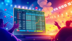 Kèo nhà cái interface displaying dynamic betting odds and live updates in a user-friendly design.