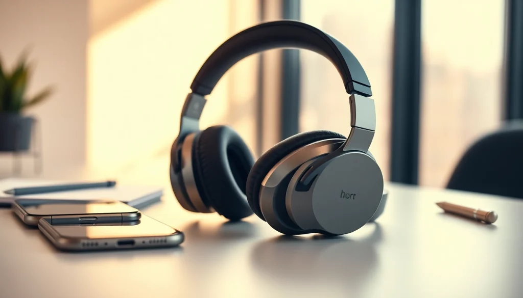 Discover the features of Bone X1 Bone Conduction Headphones with a sleek background showcasing modern technology.