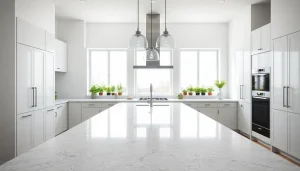 Experience premium kitchen remodeling with bright lighting and modern design details.