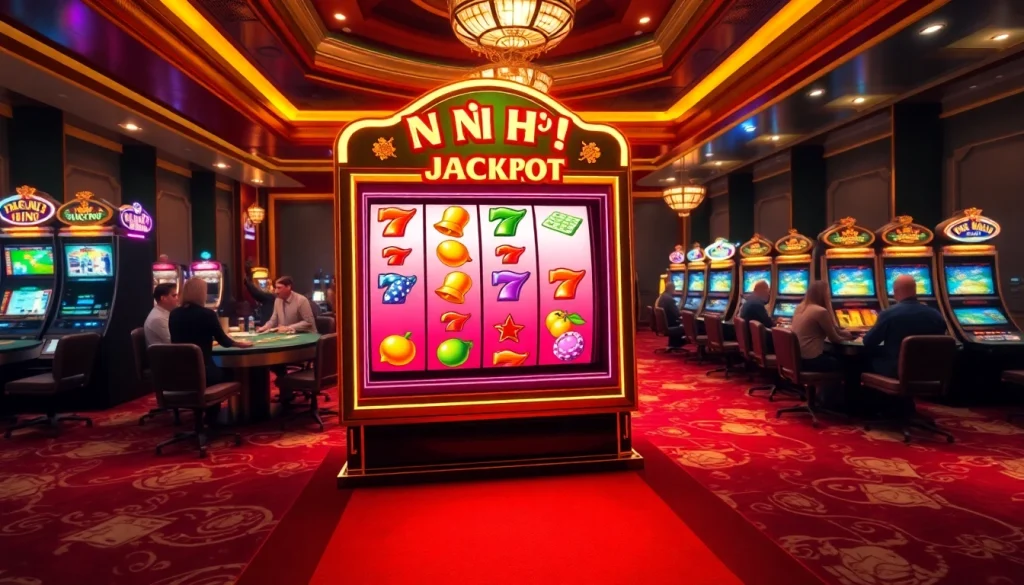 Spin the Nổ Hũ Jackpot! slot machine for thrilling casino excitement and jackpot opportunities.