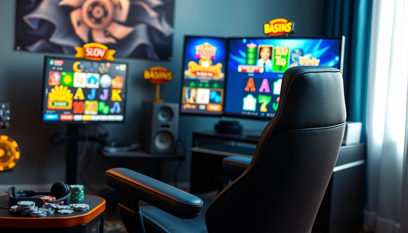 Neue casino bonus ohne einzahlung: Enthralling online gaming scene with vibrant graphics and immersive atmosphere.