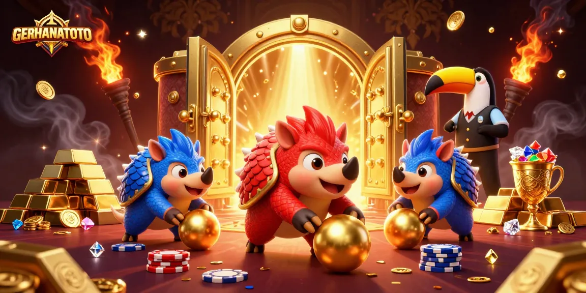 GERHANATOTO menampilkan pangolin bersaing melawan tumpukan chip poker, menunjukkan keseruan dalam permainan judi.