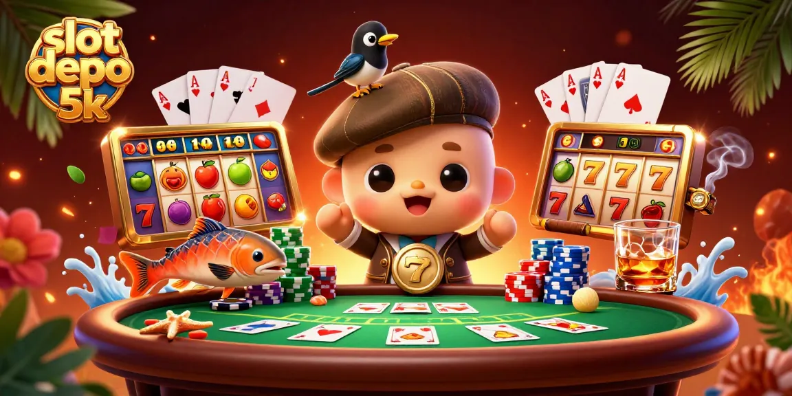 Play exciting slot depo 5k with lucky 7s, jackpot reels, and spirited cartoon characters!