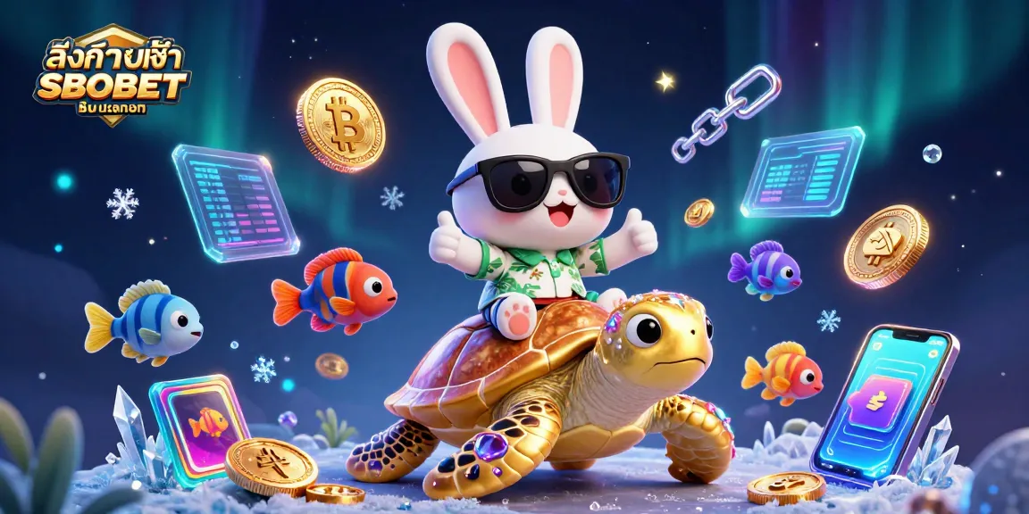 Experience seamless access with ลิงก์ทางเข้า SBOBET มือถือ, featuring vibrant characters and dynamic gaming elements.