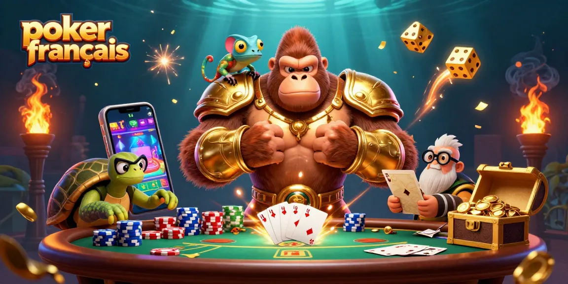 Jouez au poker français avec enthousiasme en découvrant des combinaisons gagnantes et des stratégies dans un monde dynamique.