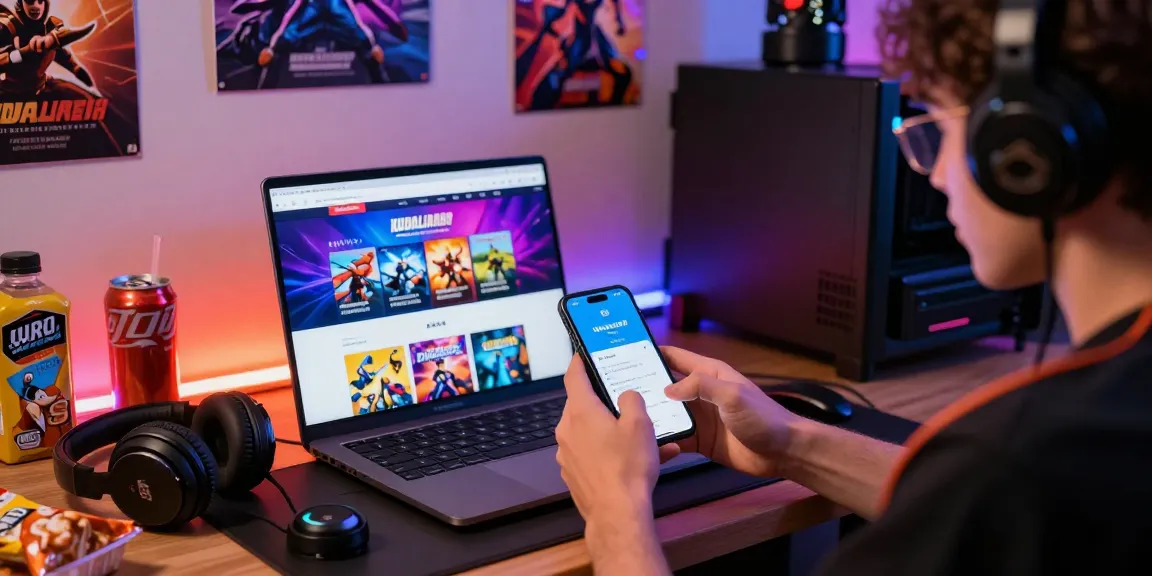 Pengguna KUDALIAR89 bermain game dengan smartphone dalam suasana gaming yang dinamis dan menyenangkan.