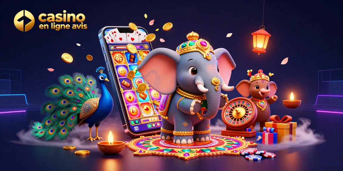 Évaluez les casinos en ligne avis à travers cette illustration captivante illustrant le plaisir du jeu.
