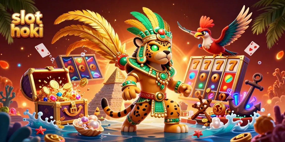 Spin the reels with slot hoki in this dynamic casino illustration showcasing vibrant graphics.