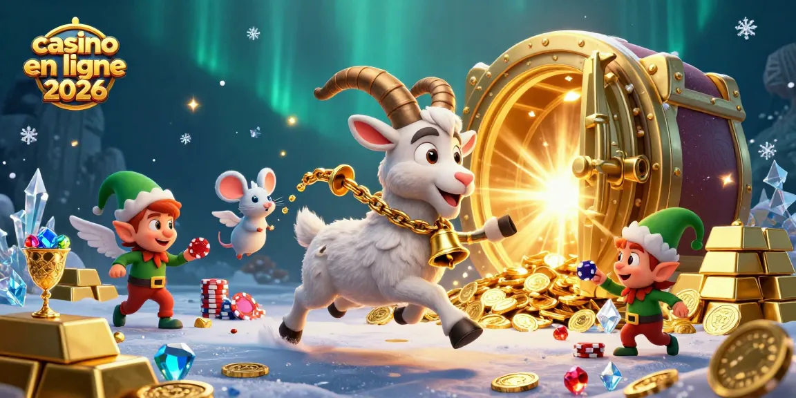 Des voleurs gremlins volent des jetons au casino en ligne 2026 animé par Krampus et ses personnages festifs.
